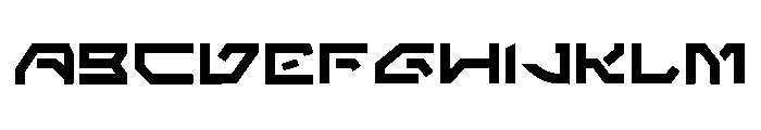 Aurebesh_english Regular Font UPPERCASE
