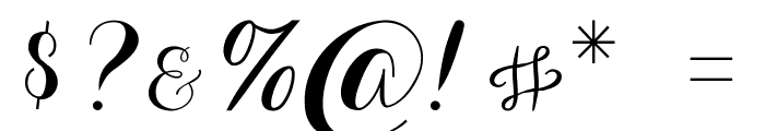 Aurella-Script Font OTHER CHARS