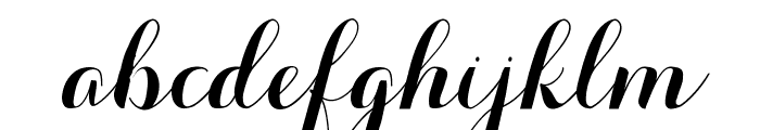 Aurella-Script Font LOWERCASE