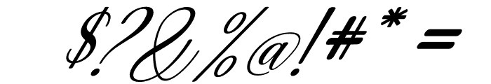 Aurely Lovely Italic Font OTHER CHARS