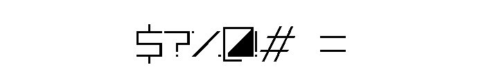 Auricom Filled Font OTHER CHARS