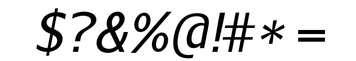 AurulentSans-Italic Font OTHER CHARS