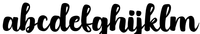 Austhatic Script Font LOWERCASE