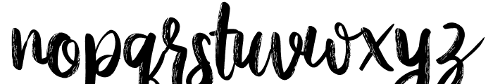 AusthinaBrushCalligraphyScratch Font LOWERCASE