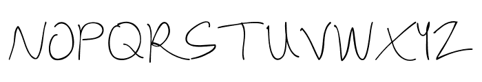 Austie Bost In a Rush Font UPPERCASE