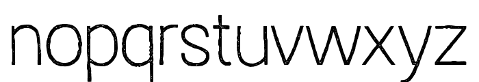 Austral Sans Stamp Thin Font LOWERCASE