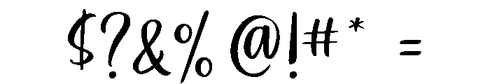 Austral Script Font OTHER CHARS