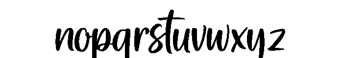Austral Script Font LOWERCASE