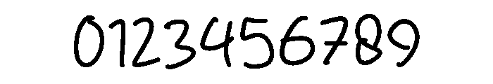 Author Handwriting Font OTHER CHARS