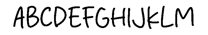 Author Handwriting Font UPPERCASE