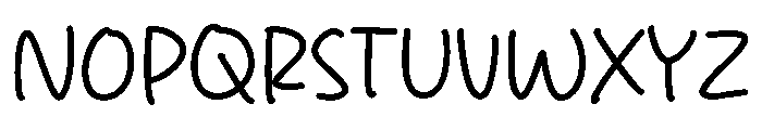 Author Handwriting Font UPPERCASE