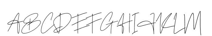 Author Signature Font UPPERCASE