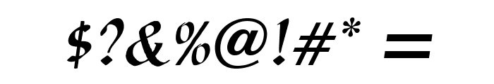 AuthorCalligraphyOpti-Italic Font OTHER CHARS