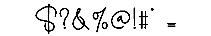 Autism Font OTHER CHARS