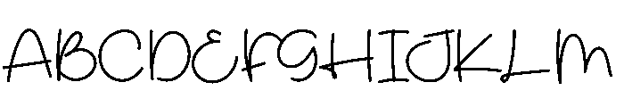 Autism Font UPPERCASE
