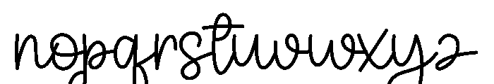Autism Font LOWERCASE