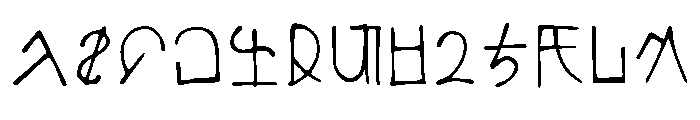 Auto Memory Doll Regular Font UPPERCASE