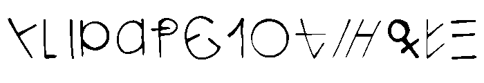 Auto Memory Doll Regular Font UPPERCASE