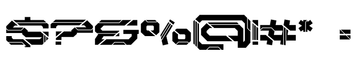 Autocron Font OTHER CHARS