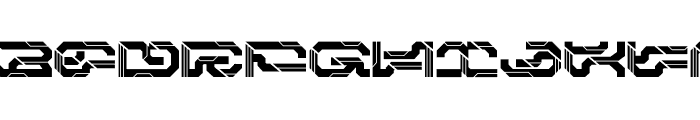 Autocron Font UPPERCASE