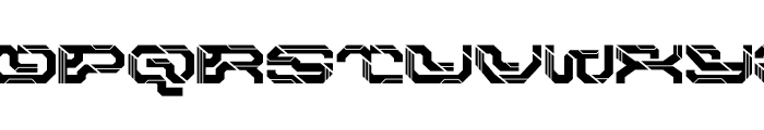 Autocron Font UPPERCASE