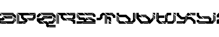 Autocron Font LOWERCASE
