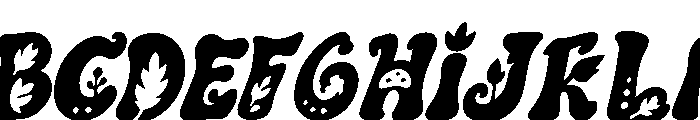 Autumn Reverie Italic Demo Italic Font UPPERCASE