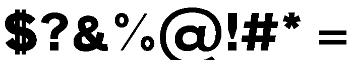 Aux Bold Font OTHER CHARS