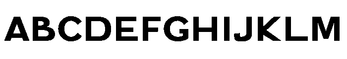 Aux Bold Font UPPERCASE