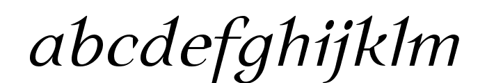 Auxerre 46 Light Italic reduced Font LOWERCASE