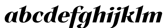 Auxerre 76 Bold Italic reduced Font LOWERCASE