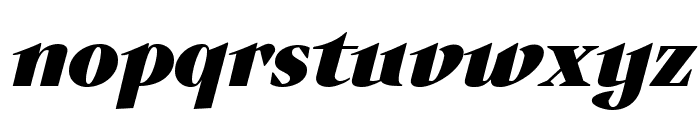 Auxerre 86 Black Italic reduced Font LOWERCASE