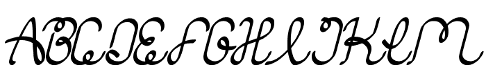 authentic love Font UPPERCASE