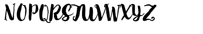 Auburn Regular Font UPPERCASE