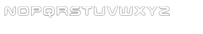 Aura Outline Font UPPERCASE
