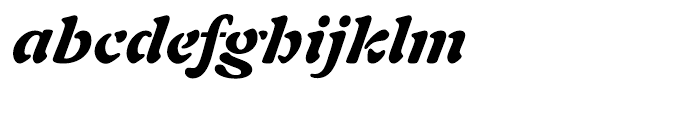 Auriol Black Italic Font LOWERCASE