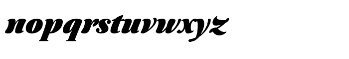 Australis Pro Swash Heavy Italic Font LOWERCASE