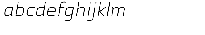 Autobahn Light Italic Font LOWERCASE