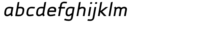 Autobahn Medium Italic Font LOWERCASE