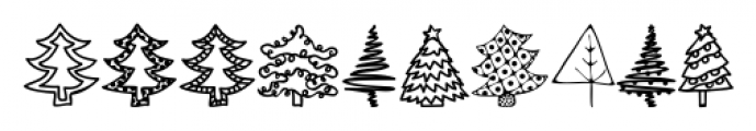 Austie Bost Christmas Doodles Regular Font OTHER CHARS