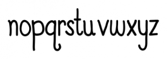 Austie Bost Marketplace Regular Font LOWERCASE