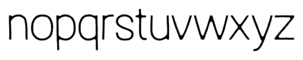 Austral Sans Blur Thin Font LOWERCASE