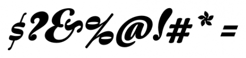 Australis Pro Swash Heavy Italic Font OTHER CHARS