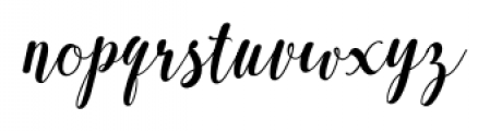 Austtria Script Font LOWERCASE