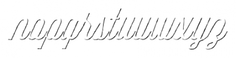 Authentica Rough Shadow Font LOWERCASE