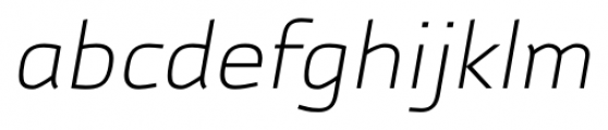 Autobahn Pro Light Italic Font LOWERCASE