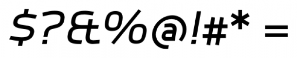 Autobahn Pro Medium Italic Font OTHER CHARS