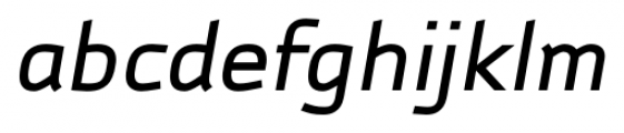 Autobahn Pro Medium Italic Font LOWERCASE