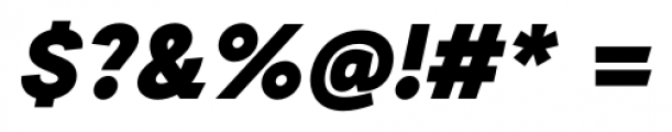 Auxilia Black Oblique Font OTHER CHARS