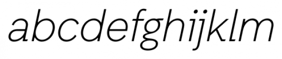 Auxilia Light Oblique Font LOWERCASE